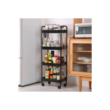 Практична мобільна полиця-етажерка SKLM-11: ідеальне рішення для зберігання у ванній або на кухні